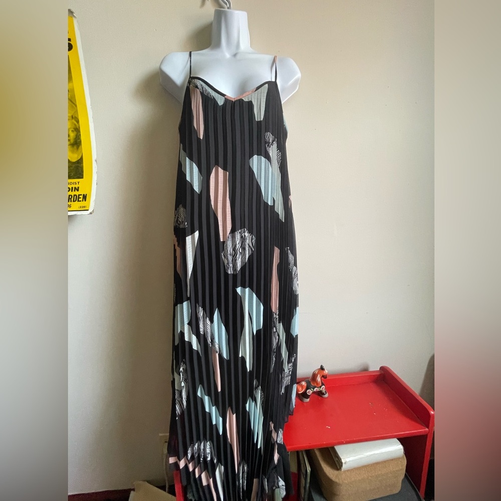 Bar III Pleated Banana Dress